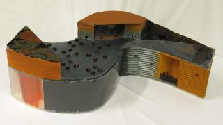 Picture: Vantaa Art School. Work of art: Scale model of Music Hall, Nia Pesonen.