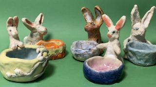 Keraamisia pupuaiheisia kippoja.